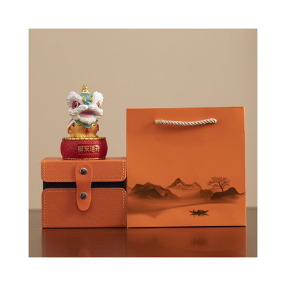 China Chic Foshan Lion Dance Lion Wake up Creative Ornaments Advanced Sense Small group Desktop Tea Table Decoration Craft Gifts Decoration Birthday Gift