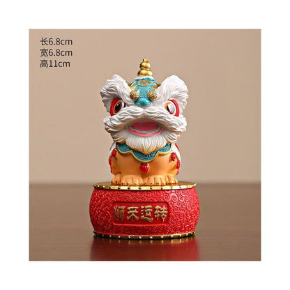 China Chic Foshan Lion Dance Lion Wake up Creative Ornaments Advanced Sense Small group Desktop Tea Table Decoration Craft Gifts Decoration Birthday Gift