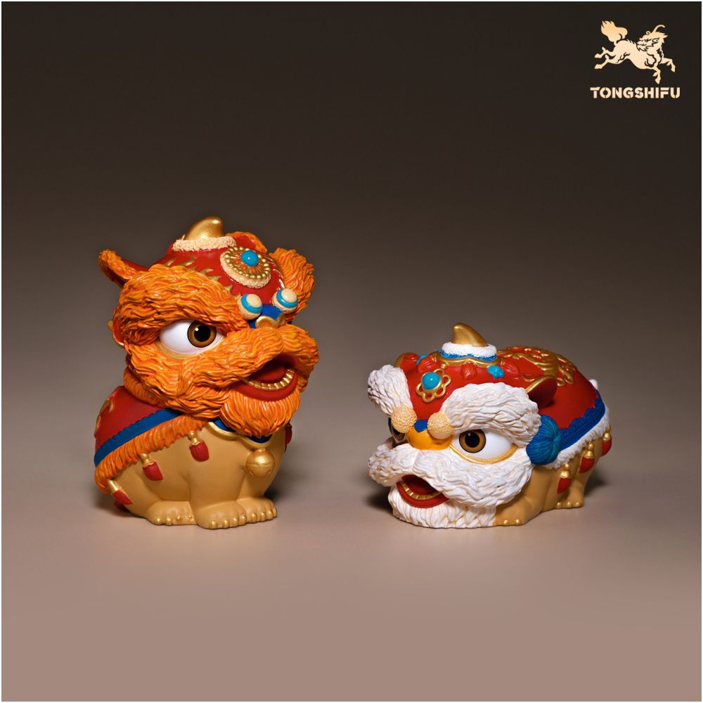 Master Copper s Auspicious Lion Dance Living Room Desktop Copper Lion Ornament Home Decoration New Year s Gift image 2