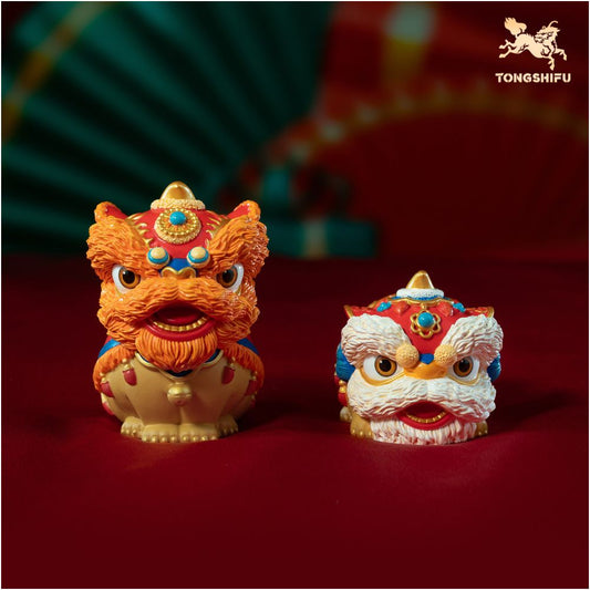 Master Copper s Auspicious Lion Dance Living Room Desktop Copper Lion Ornament Home Decoration New Year s Gift image 0