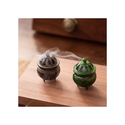 Niche high end aromatherapy stove Song s aesthetic ornament mini desktop copper aromatherapy stove household sandalwood agarwood Chinese style image 5