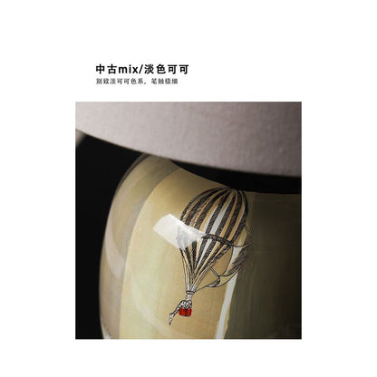 Ruona Italy G cciD é cor foyer lamp desk lamp soft light linen lampshade edge lights bedroom lamp bedside lamp image 4