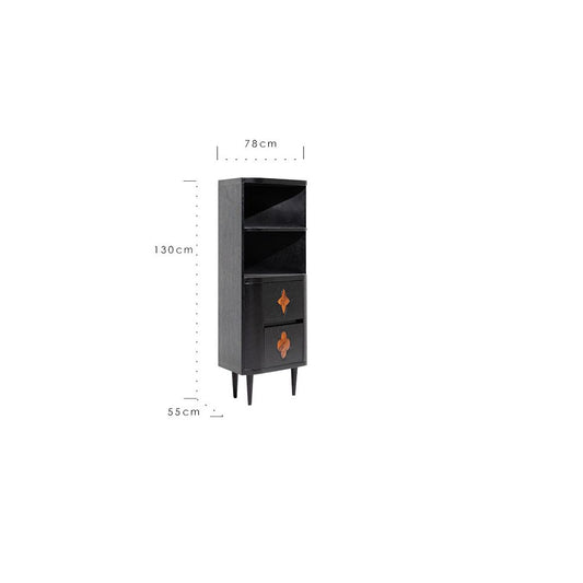 French corner storage side cabinet wine cabinet vintage white wax wood display rack corner storage cabinet solid wood home bookshelf living room