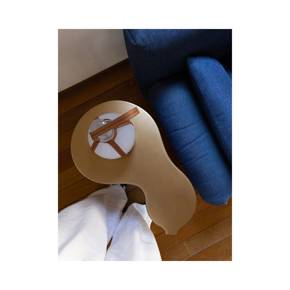 Ruonai Oriental Stationery Exquisite Gourd Lucky Copper Small Coffee Table Sofa Side Table Outdoor Small Tea Table image 5