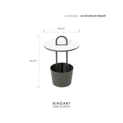 Ruona limited glacier ash HERM S Creative Art Handmade Saddle Leather Sofa Edge Light Luxury Handheld Tea Table