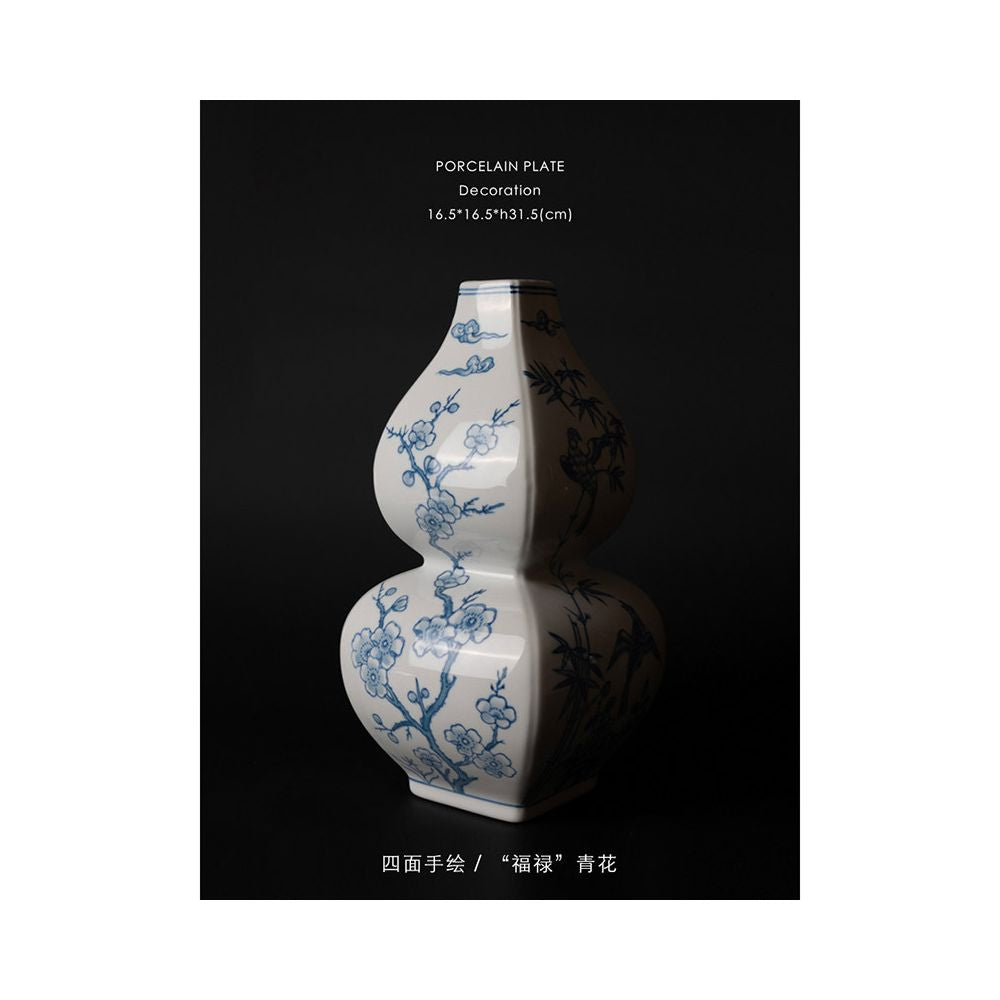 Ruonai Home Grisaille light celadon Hand drawn underglaze color image 1
