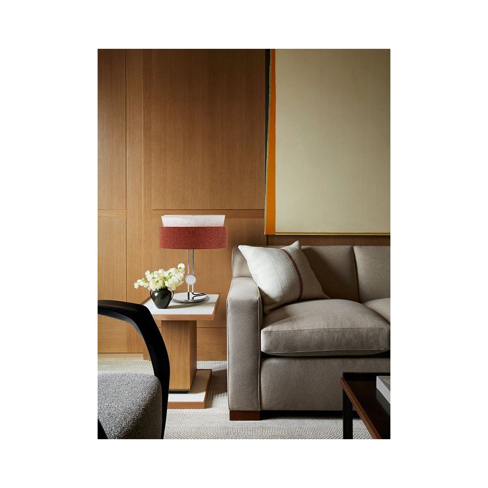 Original by Ruona lighting fixture Herm s Kaise suede orange antique ivory white color blocked living room bedroom desk lamp image 4