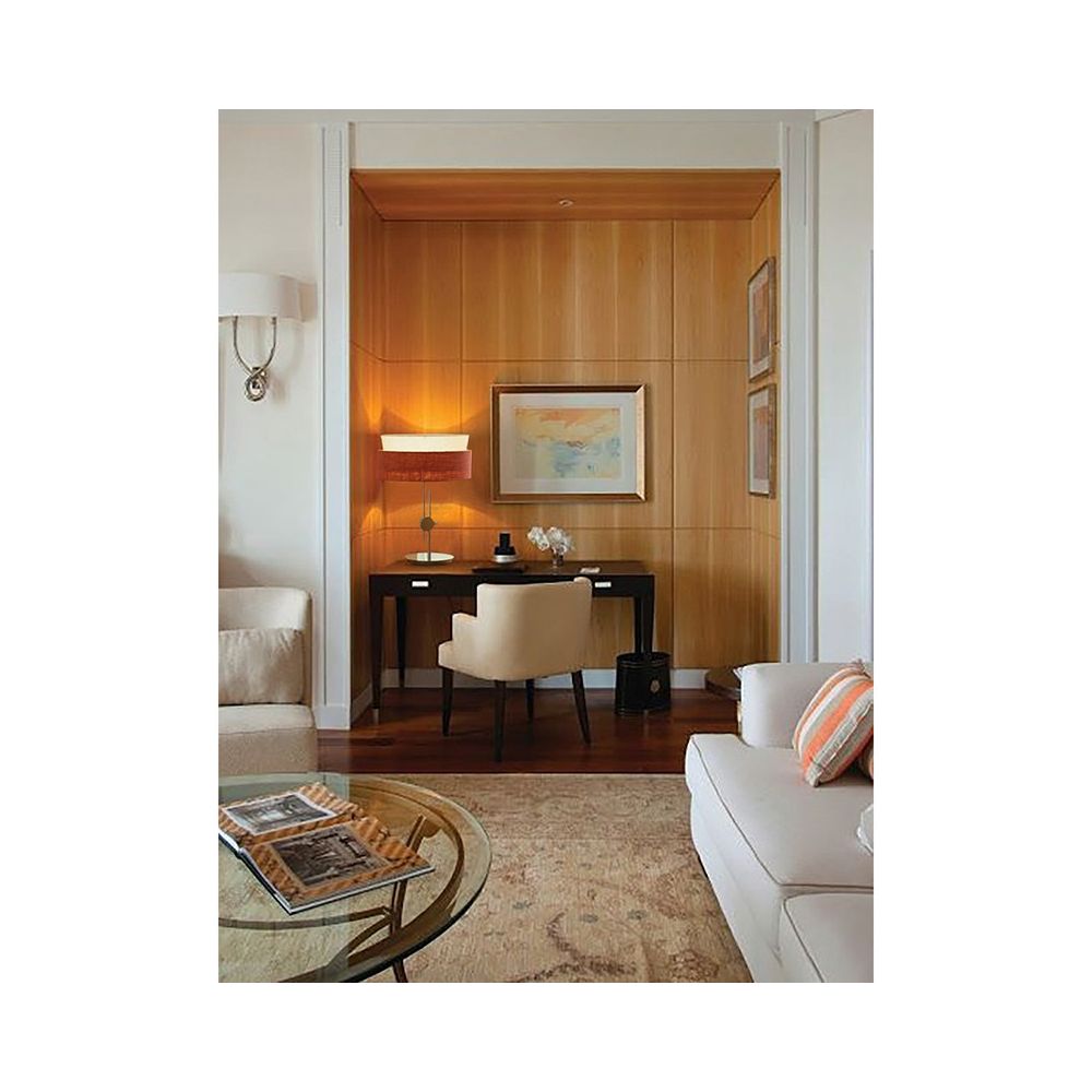 Original by Ruona lighting fixture Herm s Kaise suede orange antique ivory white color blocked living room bedroom desk lamp image 5