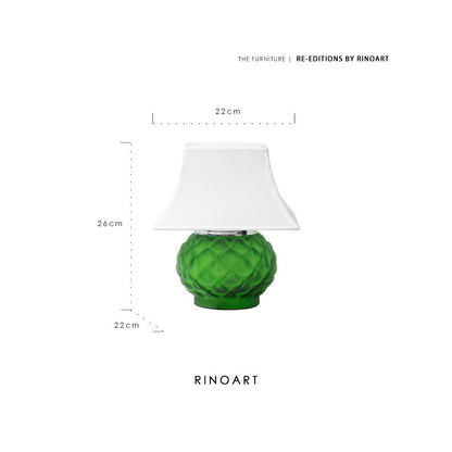 Ruonai Fei Green Treasure Pot Thick Pound Crystal French L lique Series Matte Vase Art Ornament