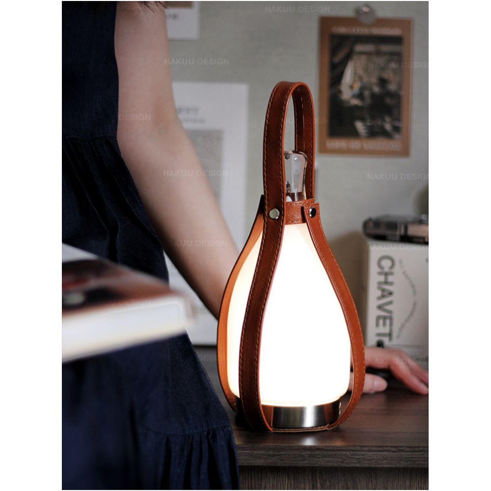 Medieval ins wireless touch grapefruit light dimming bedside lamp retro handheld outdoor camping charging atmosphere desk lamp