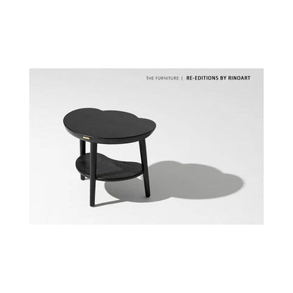 Ruonai Furniture Oriental Wenfang Fulu Series Small Yuanbao Edge Table Full Solid Wood Floating Window Tea Table New Chinese Style with Stool image 0