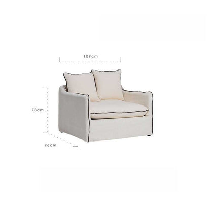 Dior Cannage Grid Pattern Sofa Chair - Solid Wood Frame