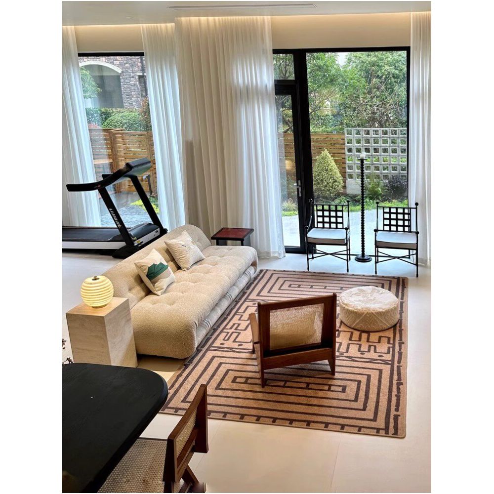 Living room entrance marble flower rack model room hotel sculpture natural yellow cave stone base column display table image 3