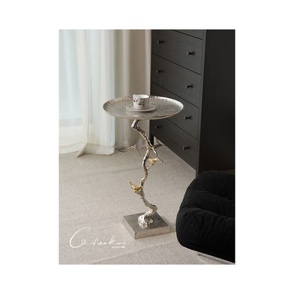 Qikuo Home Furnishings Indian Silver Vine Sofa High End Small Edge Tea Table Corner Tray Edge image 2