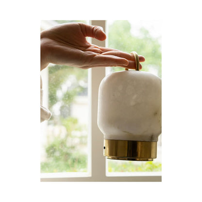 Ruona Spain Natural Cloud Stone Lamp Marble Touch Portable Unlimited Dimming Wireless Bedhead Atmosphere Lamp image 3