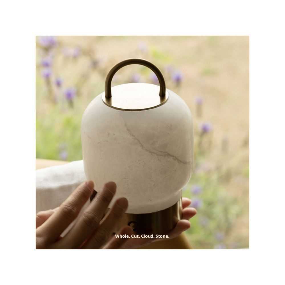 Natural Marble Cloud Stone Lamp - Wireless Touch Dimming
