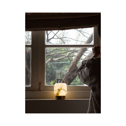 Ruona Spain Natural Cloud Stone Lamp Marble Touch Portable Unlimited Dimming Wireless Bedhead Atmosphere Lamp image 0