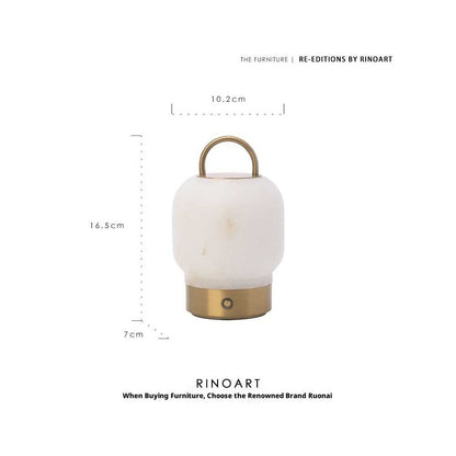 Natural Marble Cloud Stone Lamp - Wireless Touch Dimming
