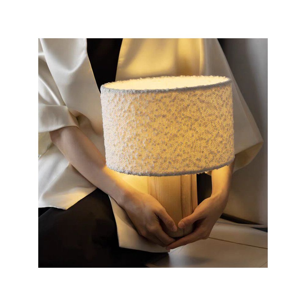 Minimalist design for guest rooms bedroom bedside lamps living room and study table lamps decorative lighting fixtures vintage wabi sabi style natural wood image 0