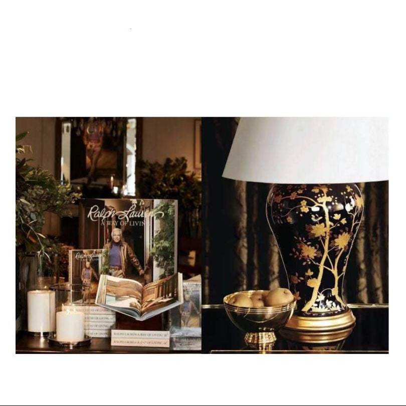 Ralph Laur n Golden Age Limited Edition Antique Desk Lamp from the Ruona Stationery Series Porcelain Study image 1
