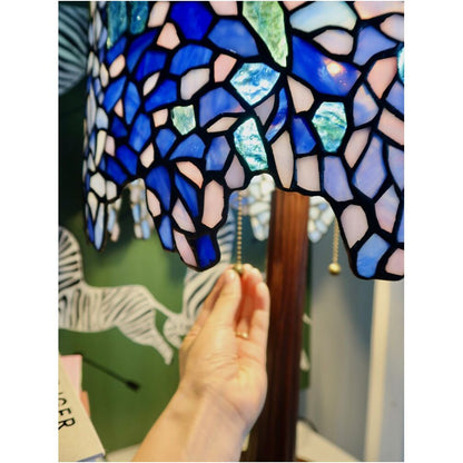 Tiffany vintage glass desk lamp antique handmade art lamp Tiffany image 3