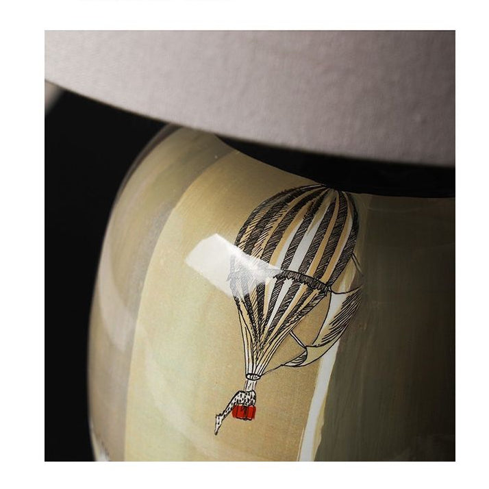 desk lamp soft light linen lampshade edge lights bedroom lamp bedside lamp image 4
