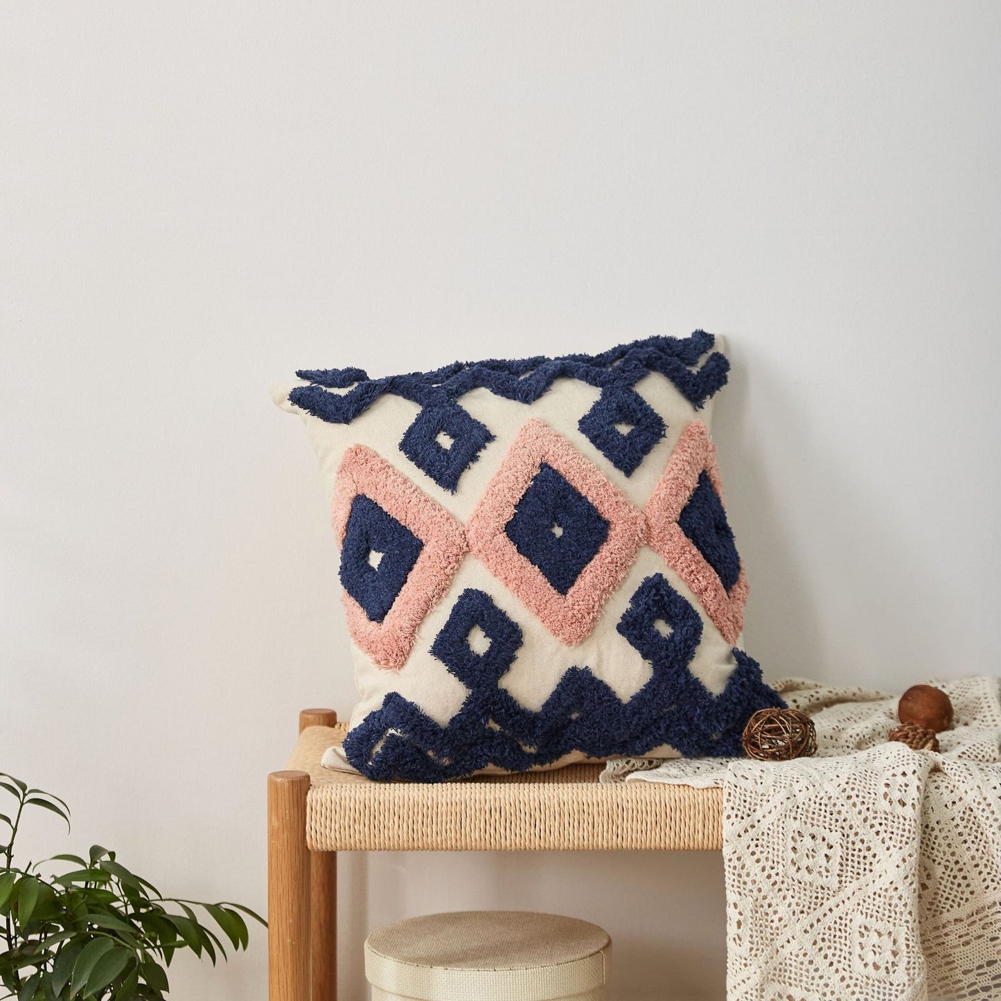 Tufted Tassel Pillow Cover - Nordic Retro Style Cushion Cover