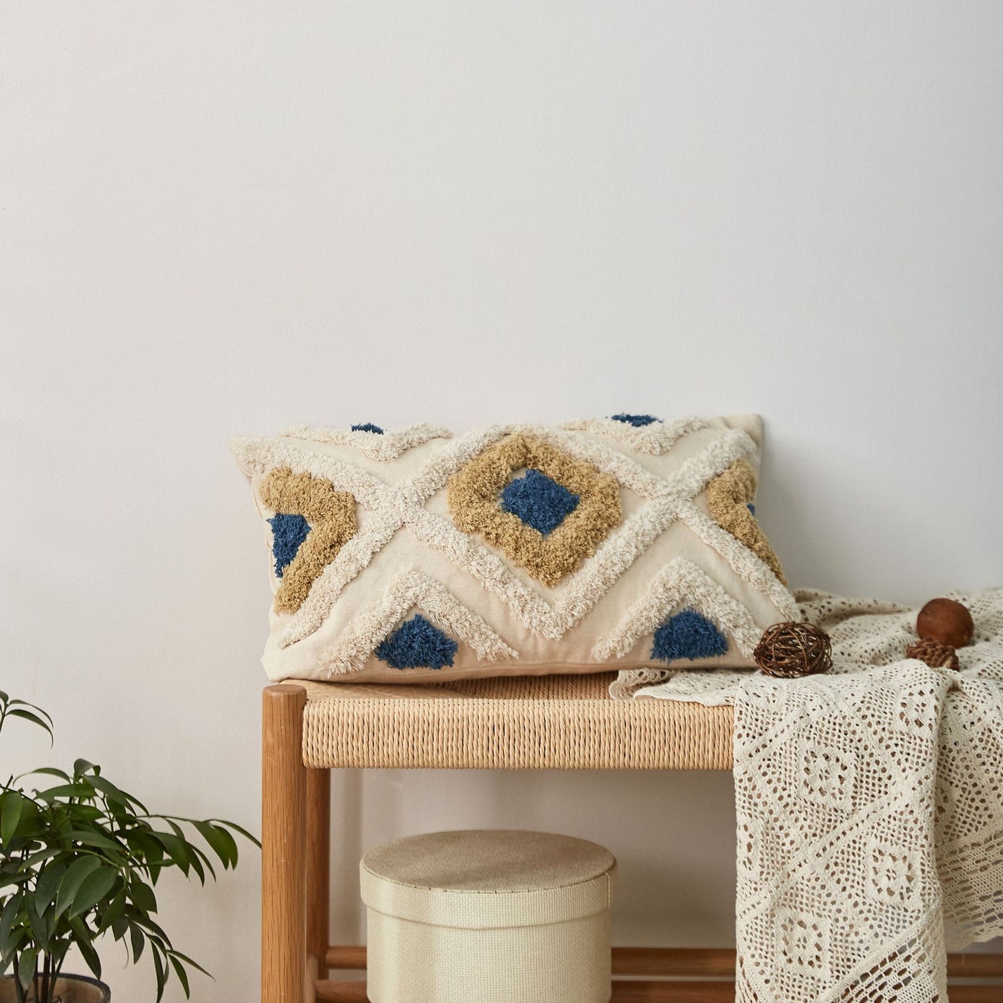 Tufted Tassel Pillow Cover - Nordic Retro Style Cushion Cover