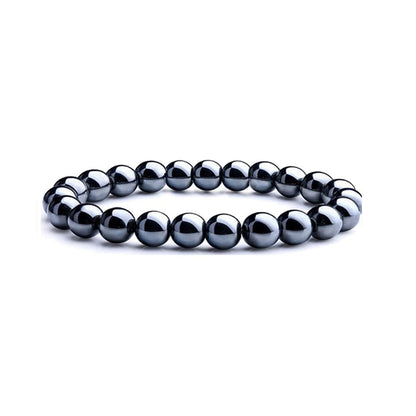 8mm Natural Gemstone Bracelet - Tiger Eye Stone & White Turquoise