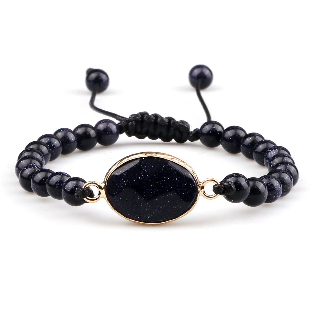 Handmade Stone Pendant Affordable Luxury Style Tiger Eye Cat Eye Bracelet