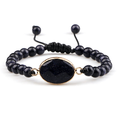 Handmade Stone Pendant Affordable Luxury Style Tiger Eye Cat Eye Bracelet