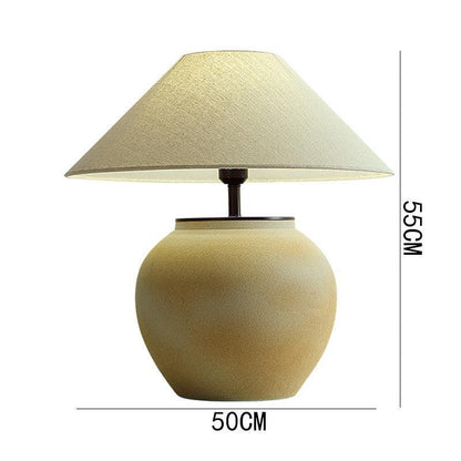 Large Ceramic Table Lamp - Modern Chinese Retro Style Decorative Light