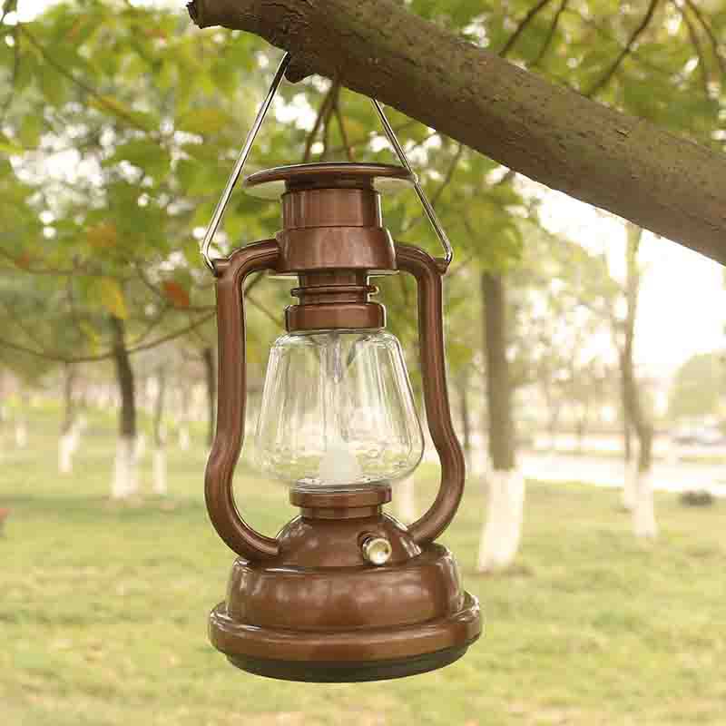 Hand Crank Solar Camping Lantern - Portable LED Emergency Light