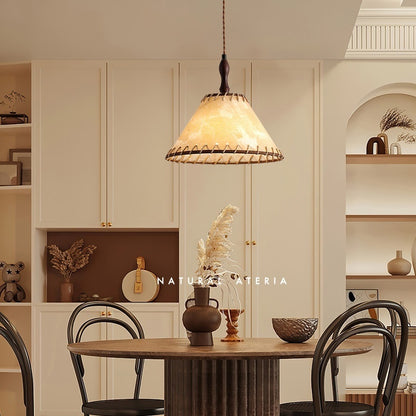 Fabric Shade Chandelier - Retro Iron Pendant Light for Dining & Bedroom
