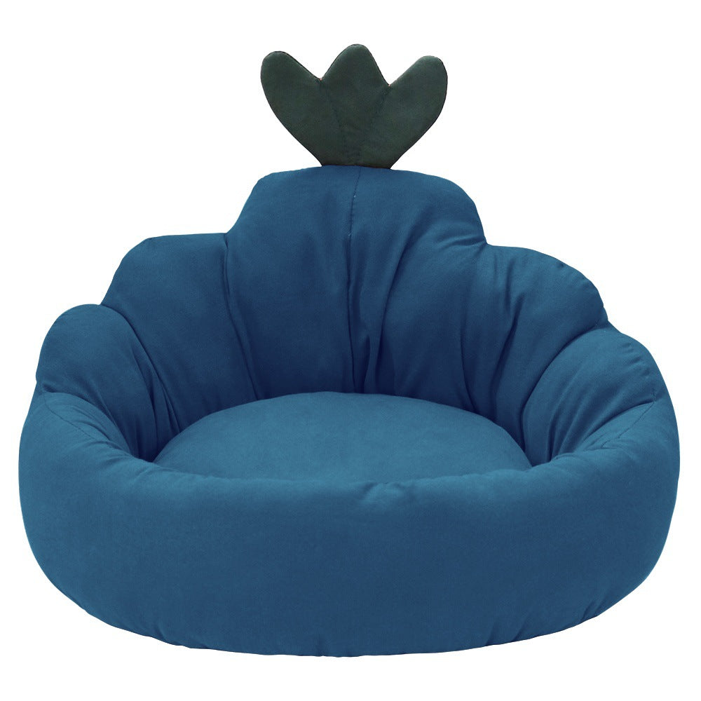 Carrot-Shaped Pet Bed - Warm Winter Dog & Cat House for Small to Medium Pets