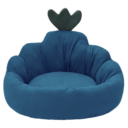 Carrot-Shaped Pet Bed - Warm Winter Dog & Cat House for Small to Medium Pets