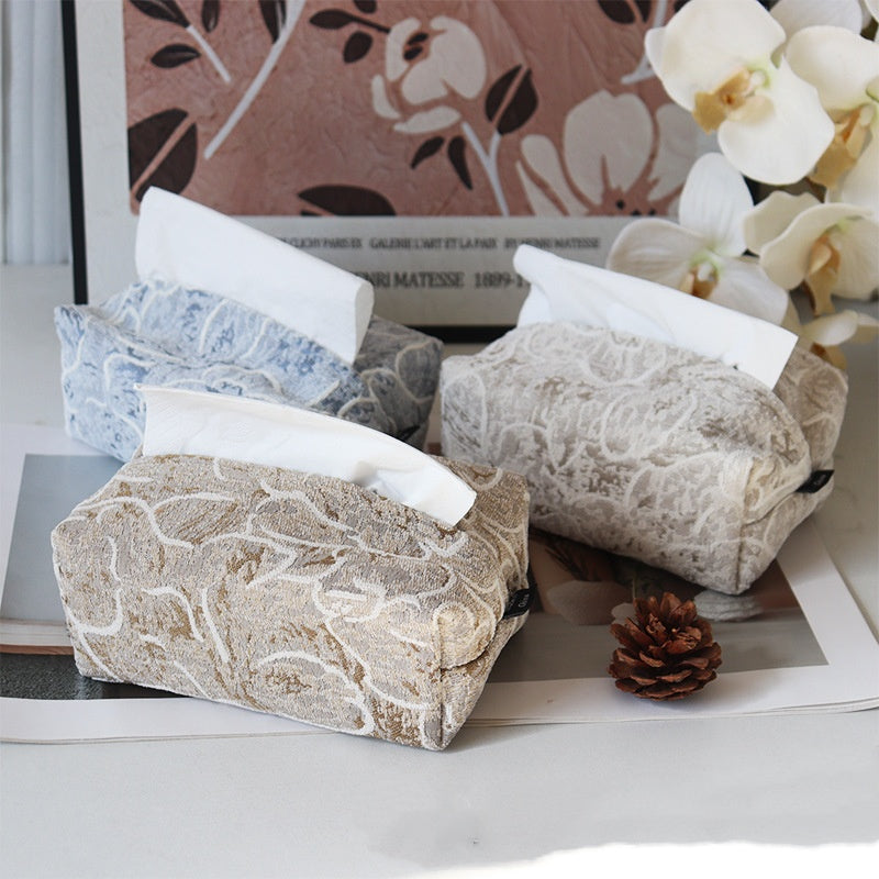 Flower Tissue Box Living Room Home Tea Table Tissue Box New Chinese Style