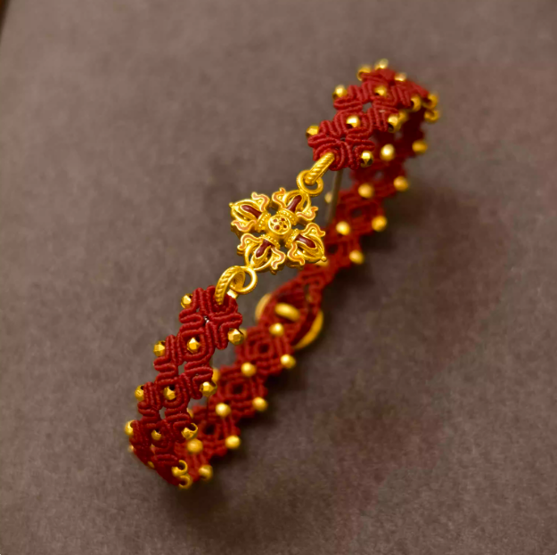 Year of the Horse Red String Bracelet 2026 - Coin Charm Braided Rope