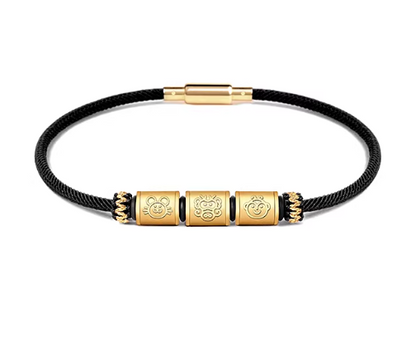 24K Gold Zodiac Red String Bracelet - Chinese Astrology Charm