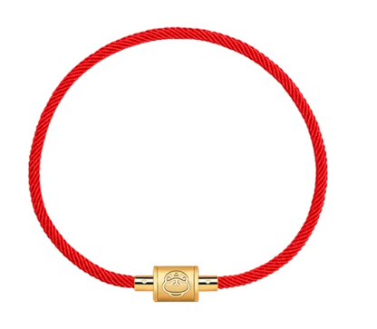 Year of the Horse Red String Bead Bracelet - Chinese Zodiac Charm