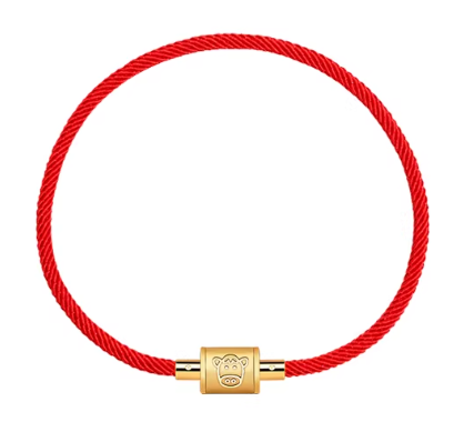 Year of the Horse Red String Bead Bracelet - Chinese Zodiac Charm