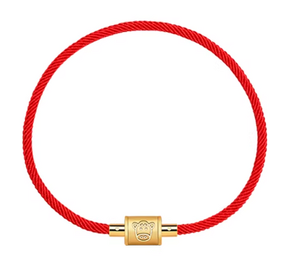Year of the Horse Red String Bead Bracelet - Chinese Zodiac Charm