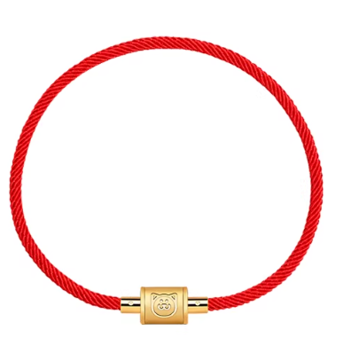 Year of the Horse Red String Bead Bracelet - Chinese Zodiac Charm