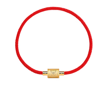 Year of the Horse Red String Bead Bracelet - Chinese Zodiac Charm