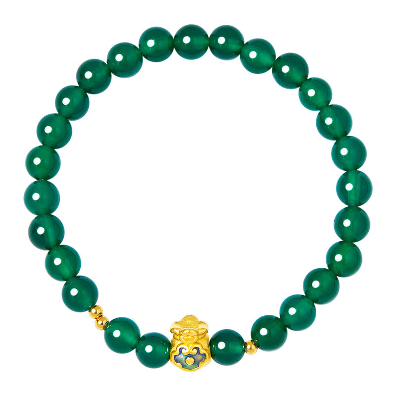 High Grade Green Beads String Women Bracelet