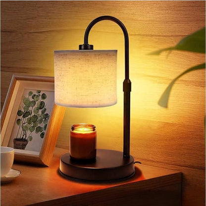 Adjustable Candle Table Lamp - Black Chinese Style Ambient Light