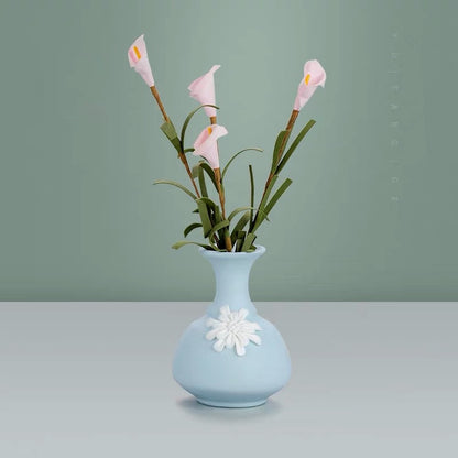 Handmade Ceramic Vase - European Style Glazed Porcelain Flower Vase