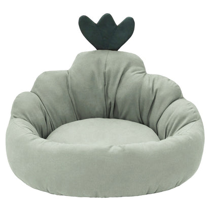 Carrot-Shaped Pet Bed - Warm Winter Dog & Cat House for Small to Medium Pets