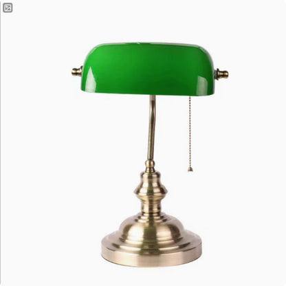 Retro Metal Desk Lamp - Vintage Style Study Table Light