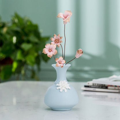 Handmade Ceramic Vase - European Style Glazed Porcelain Flower Vase